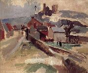 Delaunay, Robert Study of Road and church china oil painting artist